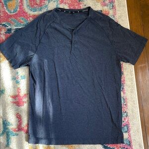 Public Rec Men's Blue Henley Shirt